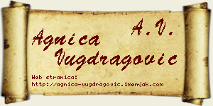 Agnica Vugdragović vizit kartica